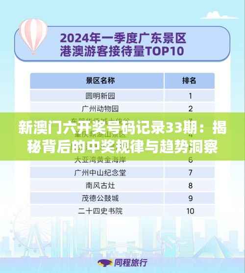 新澳門六開獎號碼記錄33期：揭秘背后的中獎規(guī)律與趨勢洞察