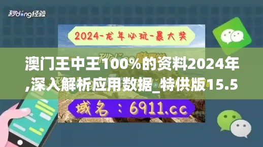 澳門王中王100%的資料2024年,深入解析應用數據_特供版15.532