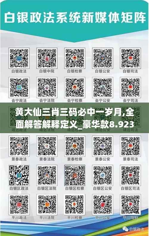黃大仙三肖三碼必中一歲月,全面解答解釋定義_豪華款8.923