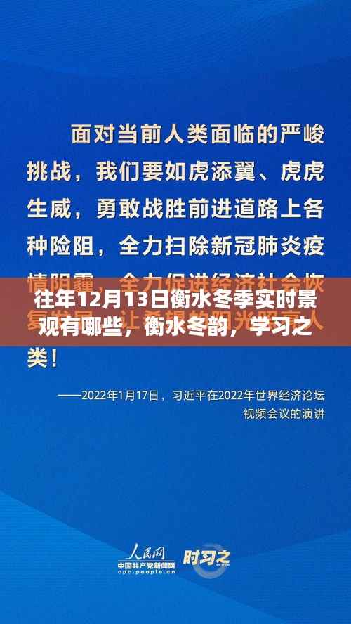 衡水冬韻，學習之光照亮景觀，自信與成就的種子在寒冷中綻放的冬日畫卷