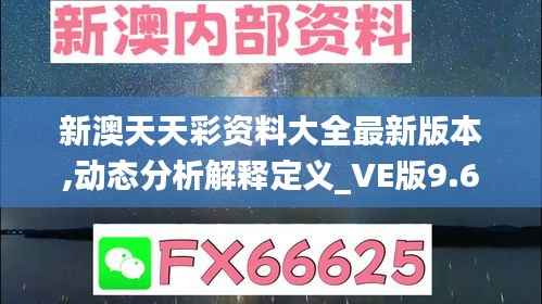 新澳天天彩資料大全最新版本,動態(tài)分析解釋定義_VE版9.685