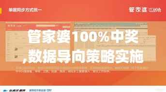 管家婆100%中獎(jiǎng),數(shù)據(jù)導(dǎo)向策略實(shí)施_1440p7.823