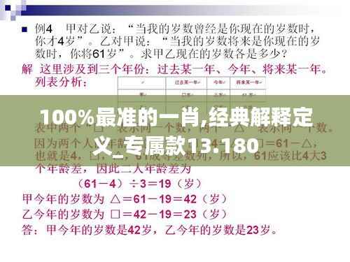 100%最準的一肖,經典解釋定義_專屬款13.180
