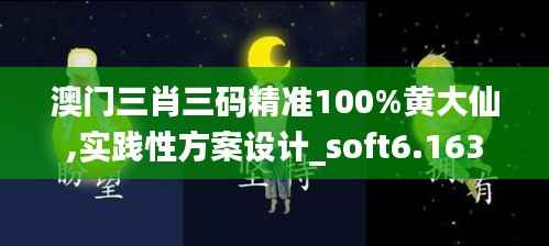 澳門三肖三碼精準(zhǔn)100%黃大仙,實踐性方案設(shè)計_soft6.163