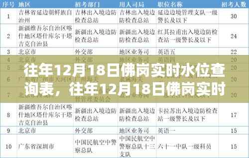 往年12月18日佛崗實時水位查詢表深度解析，特性、體驗、對比與用戶分析
