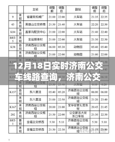 濟南公交車線路實時查詢指南，12月18日實時更新