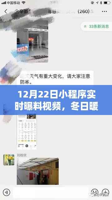 冬日暖陽下的溫馨瞬間，12月22日小程序實時曝料視頻集錦，歡樂日常曝光