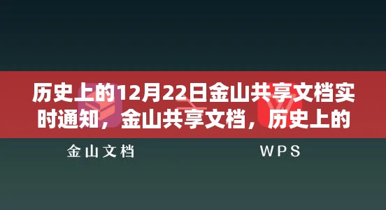 歷史上的12月22日金山共享文檔重塑界限，實時通知引領文檔共享新時代