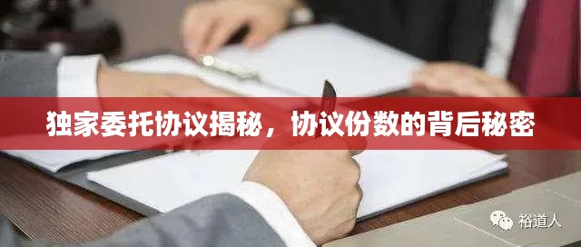 獨家委托協議揭秘，協議份數的背后秘密