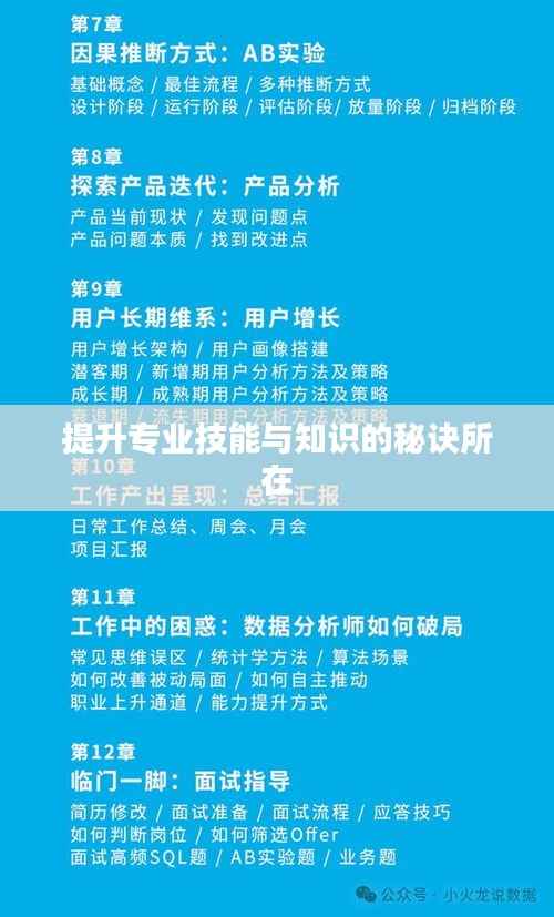 提升專業技能與知識的秘訣所在