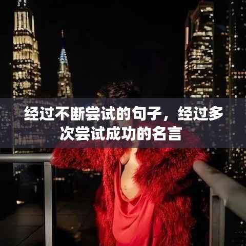 經過不斷嘗試的句子，經過多次嘗試成功的名言 