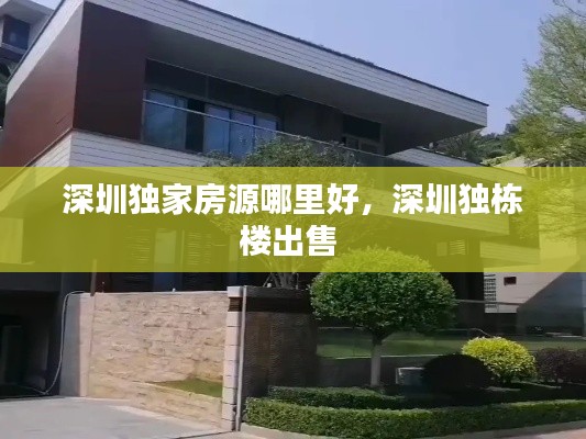 深圳獨家房源哪里好，深圳獨棟樓出售 