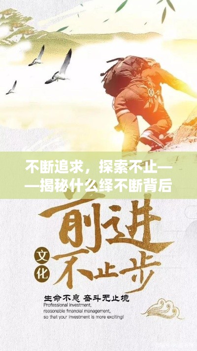不斷追求，探索不止——揭秘什么繹不斷背后的進步力量