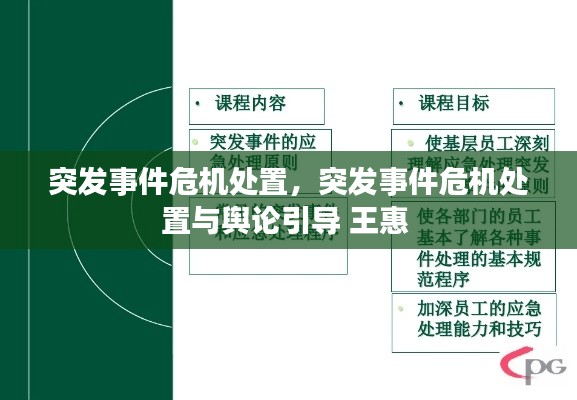突發事件危機處置，突發事件危機處置與輿論引導 王惠 