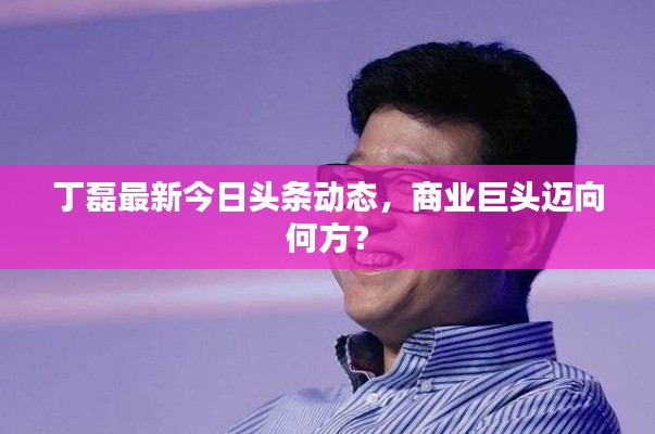 丁磊最新今日頭條動態(tài)，商業(yè)巨頭邁向何方？