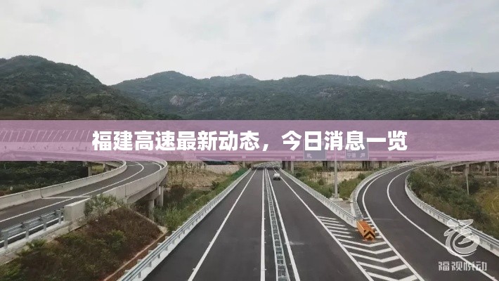 福建高速最新動態，今日消息一覽