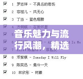 音樂(lè)魅力與流行風(fēng)潮，精選十大必聽(tīng)熱門(mén)歌曲榜單