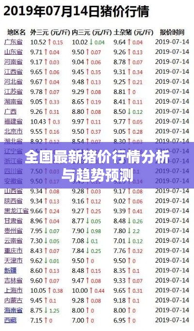 全國最新豬價行情分析與趨勢預測