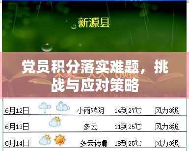 黨員積分落實(shí)難題，挑戰(zhàn)與應(yīng)對策略