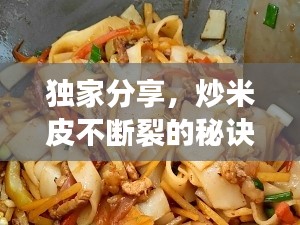 獨(dú)家分享，炒米皮不斷裂的秘訣與技巧全解析！