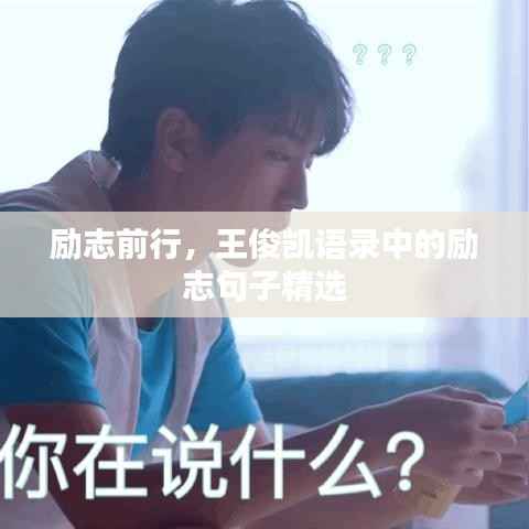 勵志前行，王俊凱語錄中的勵志句子精選