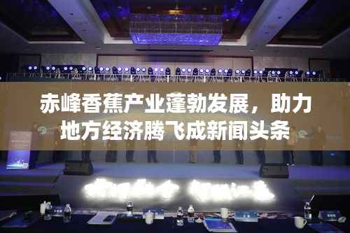 赤峰香蕉產(chǎn)業(yè)蓬勃發(fā)展，助力地方經(jīng)濟騰飛成新聞頭條