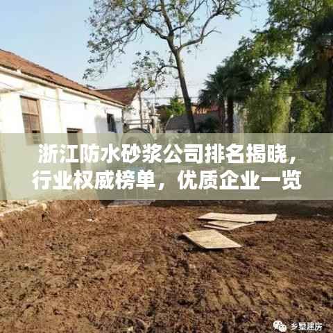 浙江防水砂漿公司排名揭曉，行業權威榜單，優質企業一覽無余！