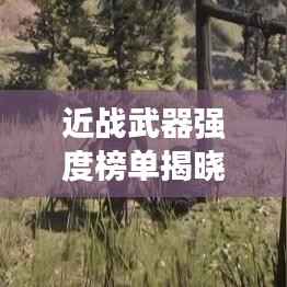 近戰武器強度榜單揭曉，前十名武器實力比拼！