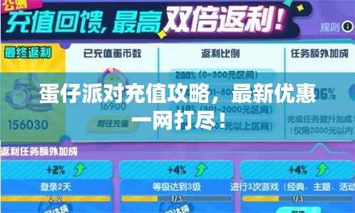 蛋仔派對充值攻略，最新優惠一網打盡！