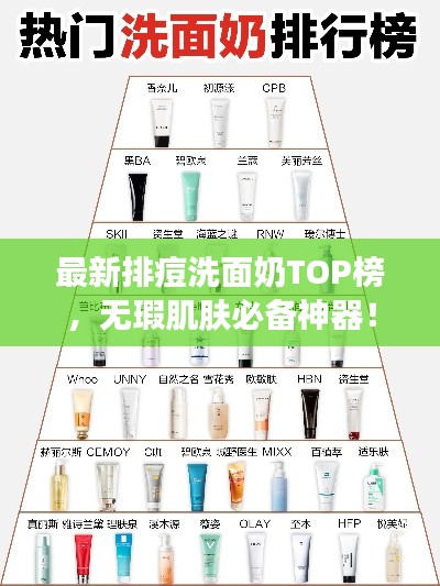 最新排痘洗面奶TOP榜，無瑕肌膚必備神器！