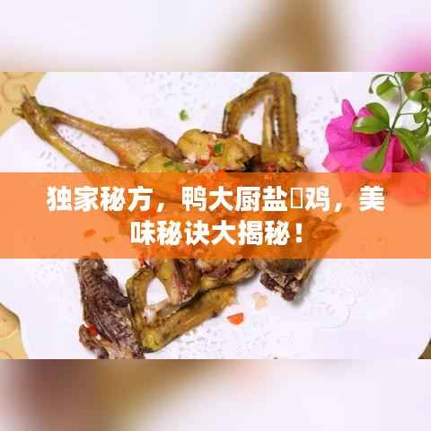 獨(dú)家秘方，鴨大廚鹽焗雞，美味秘訣大揭秘！