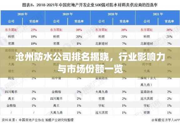 滄州防水公司排名揭曉，行業影響力與市場份額一覽