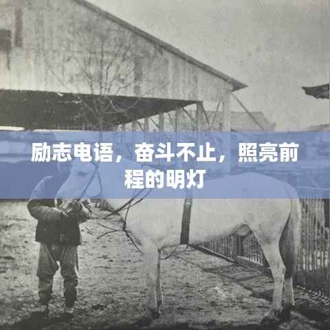 勵志電語，奮斗不止，照亮前程的明燈