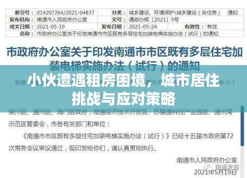 小伙遭遇租房困境，城市居住挑戰與應對策略