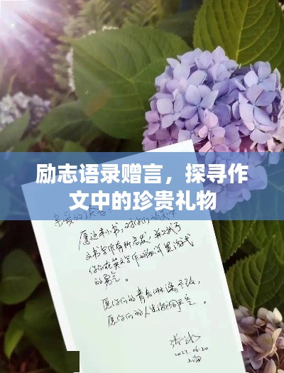 勵(lì)志語(yǔ)錄贈(zèng)言，探尋作文中的珍貴禮物