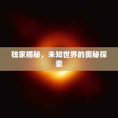 獨家揭秘，未知世界的奧秘探索