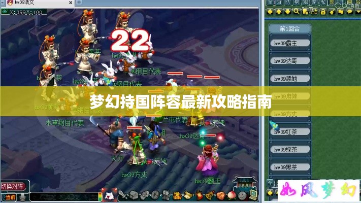 夢(mèng)幻持國(guó)陣容最新攻略指南