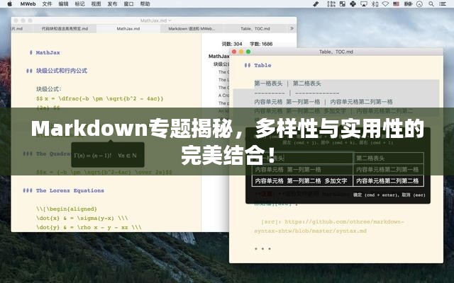 Markdown專題揭秘，多樣性與實用性的完美結合！