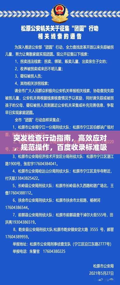 突發(fā)檢查行動指南，高效應(yīng)對，規(guī)范操作，百度收錄標(biāo)準(zhǔn)吸睛標(biāo)題